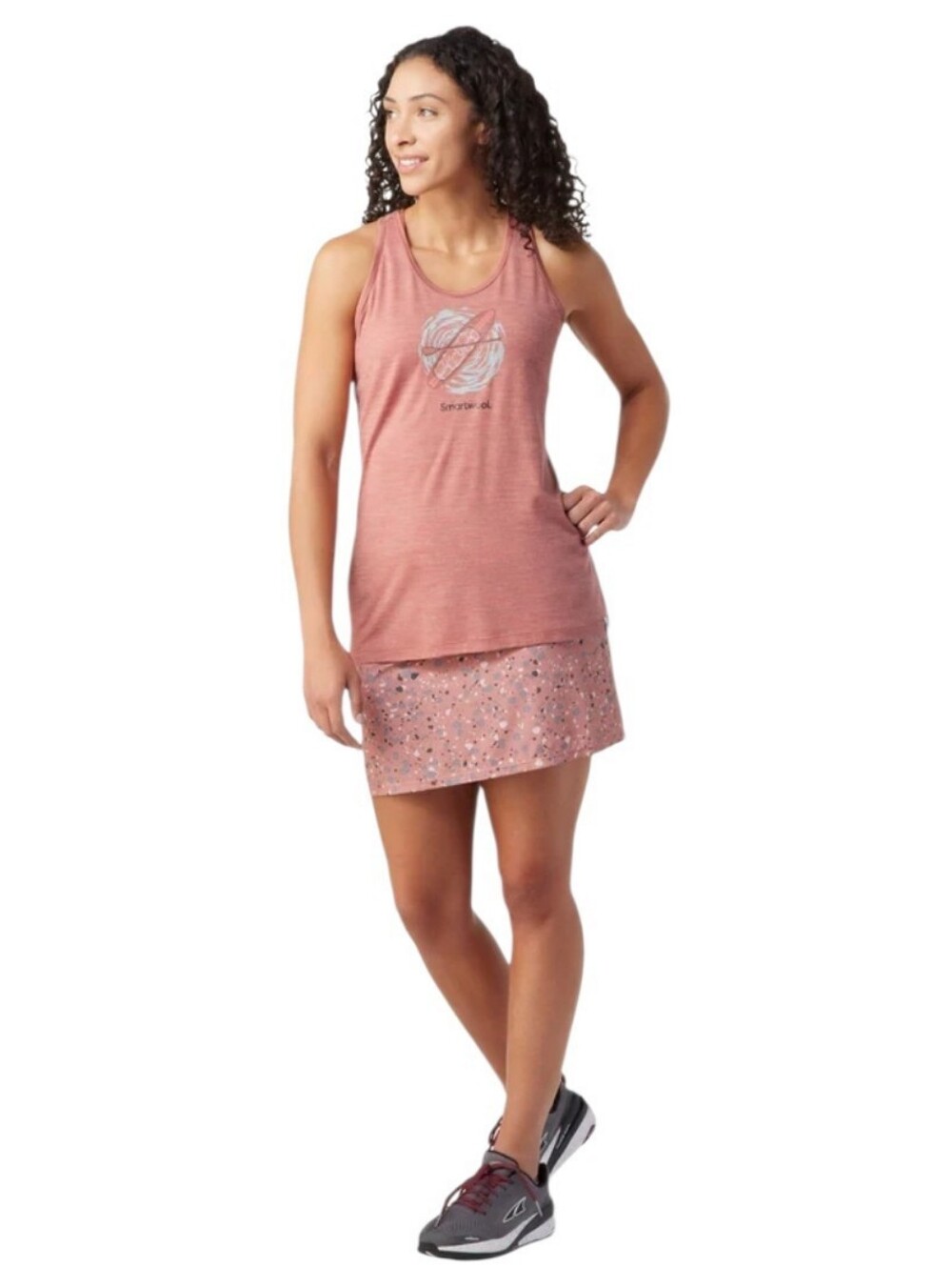 Smartwool Merino Sport 150 Paddleboard Adv G Tank Pink Women Medium